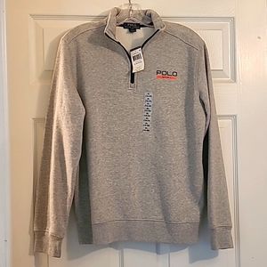 NWT Polo Boys XL 18-20 Quarter zip pullover. Fits up to medium in women's